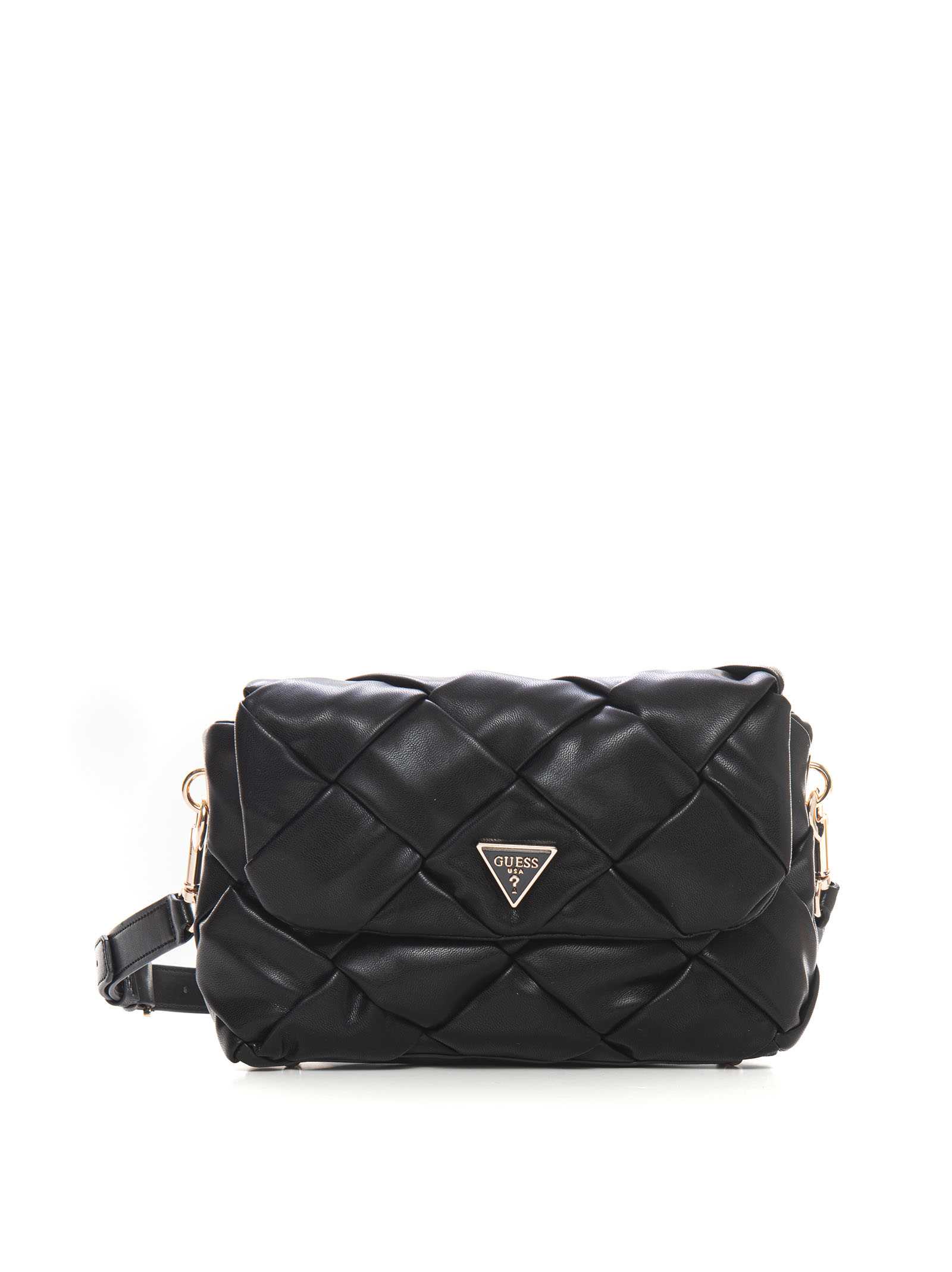 Guess Lolli Quilted Mini Crossbody Double Zip Bag  Guess handbags, Guess  bags, Black leather crossbody bag