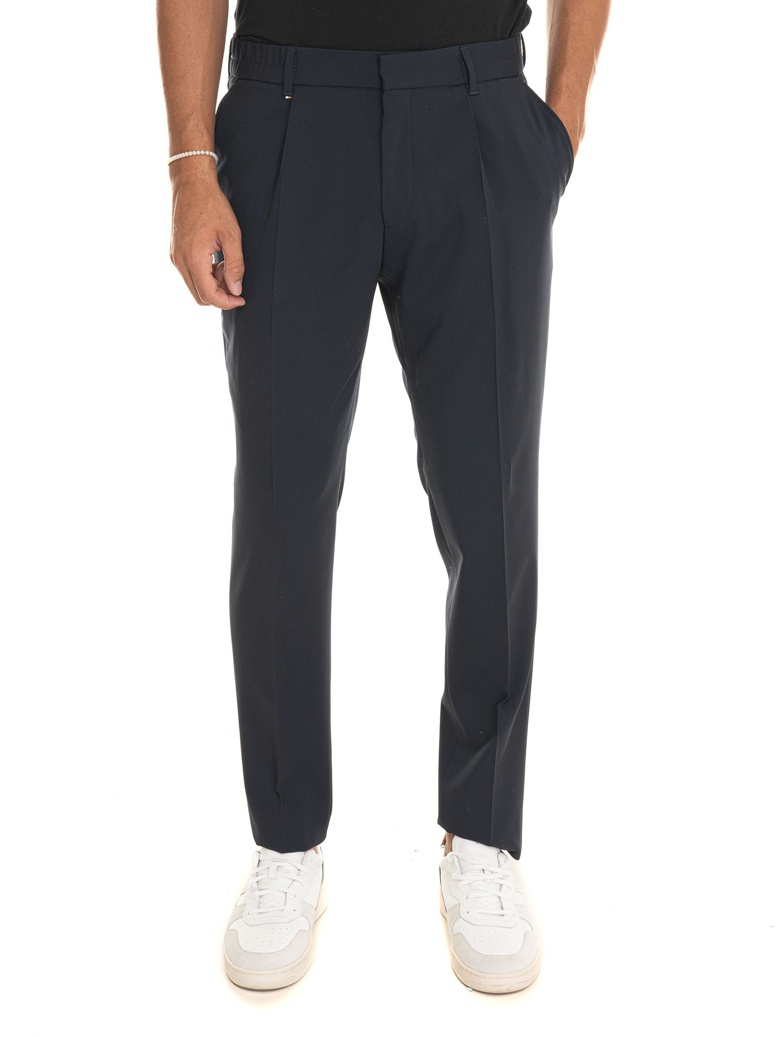 Shop Hugo Boss C-pepe Classical Trousers In Blue