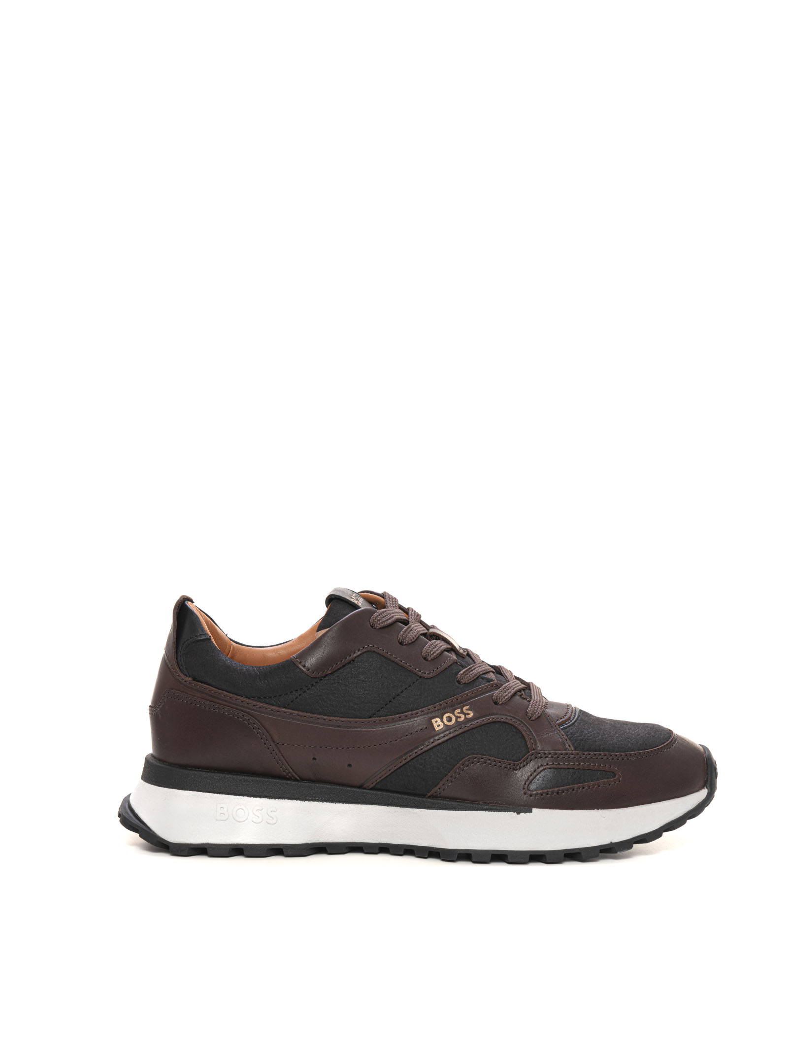 Hugo Boss Jonah-runn-lttbnu Sneaker In Brown