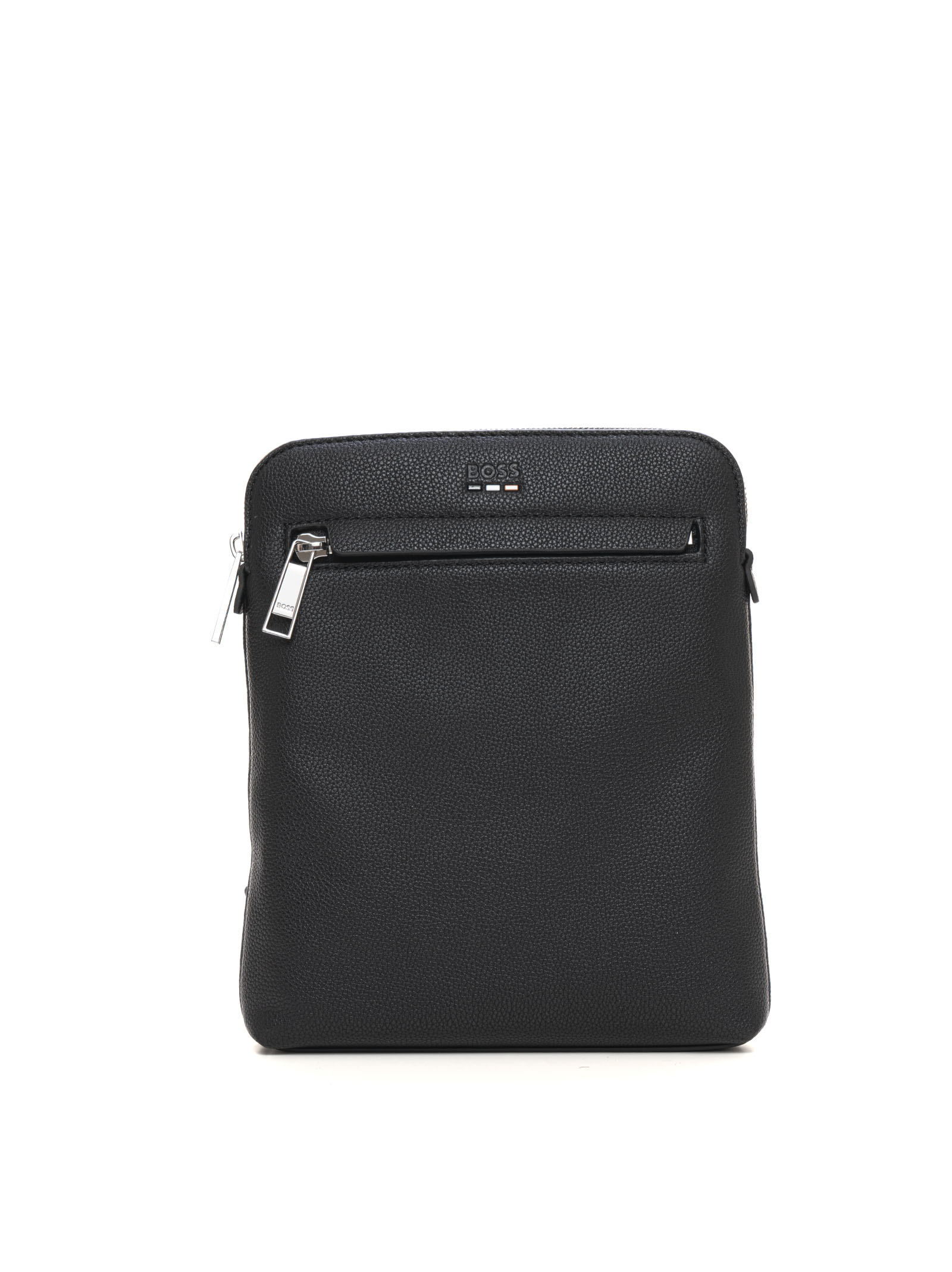 Shop Hugo Boss Ray-s-zip-env Shoulder Bag In Black