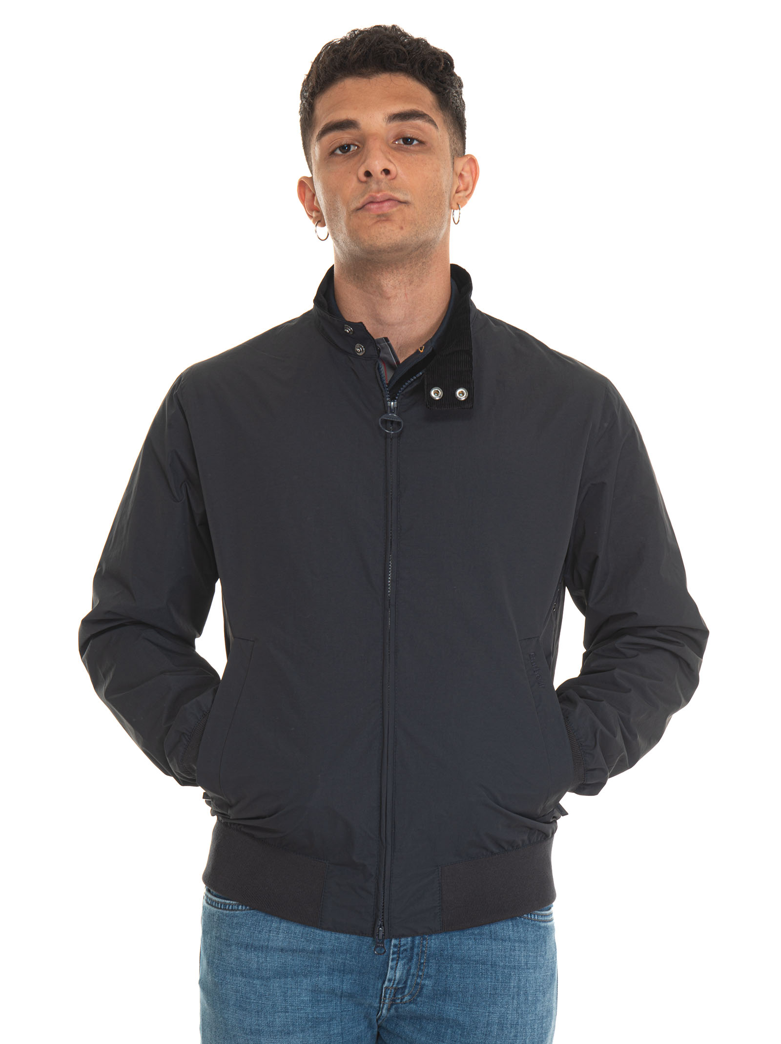 Shop Barbour Royston Bomber Jacket In Blue