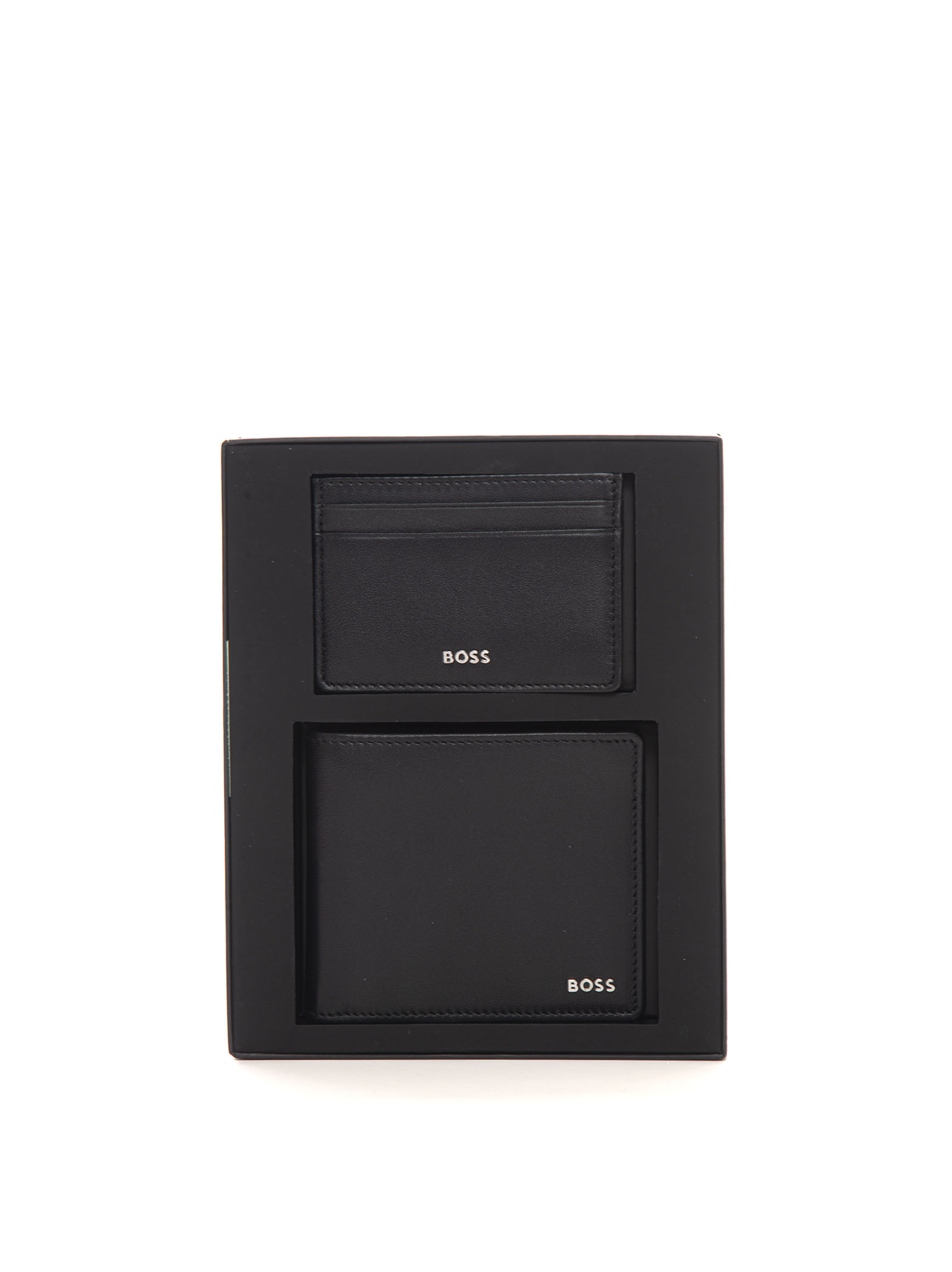 Shop Hugo Boss Gbbm-8cc-cardhold Set Of Wallet And Cardholder In Black