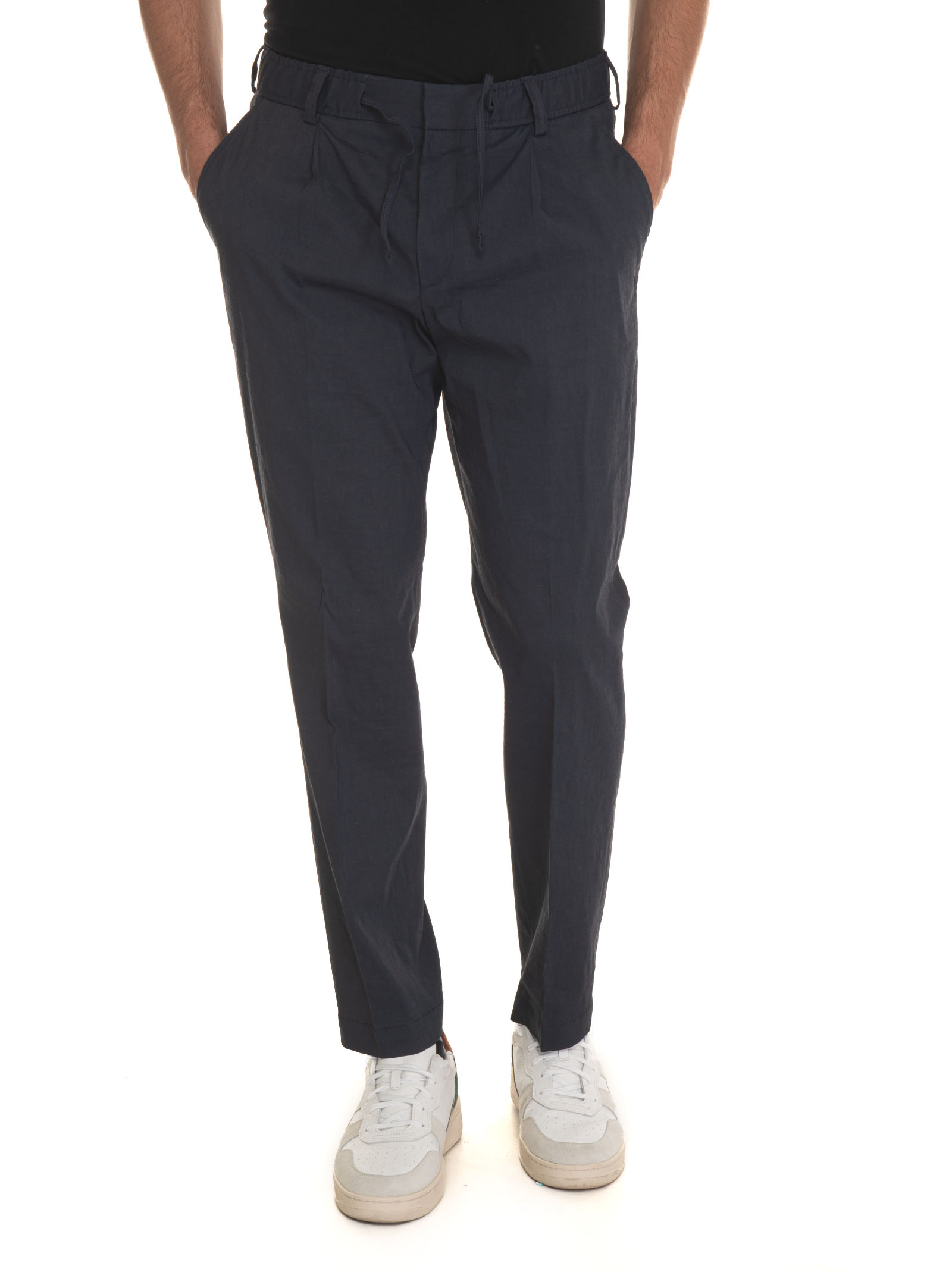 Shop Hugo Boss P-perin-rds Trousers With Lace Tie In Blue