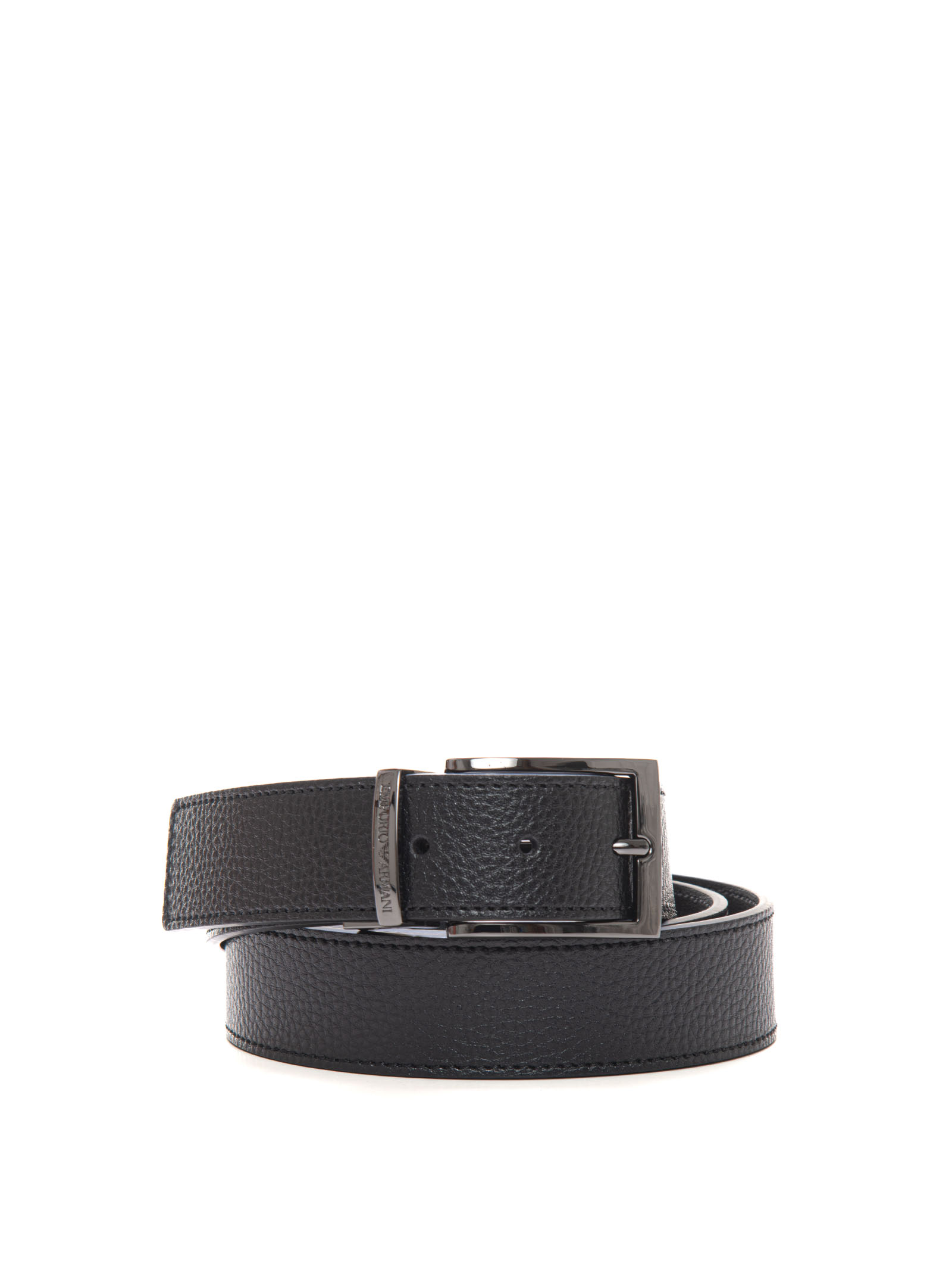 Shop Emporio Armani Belt In Black