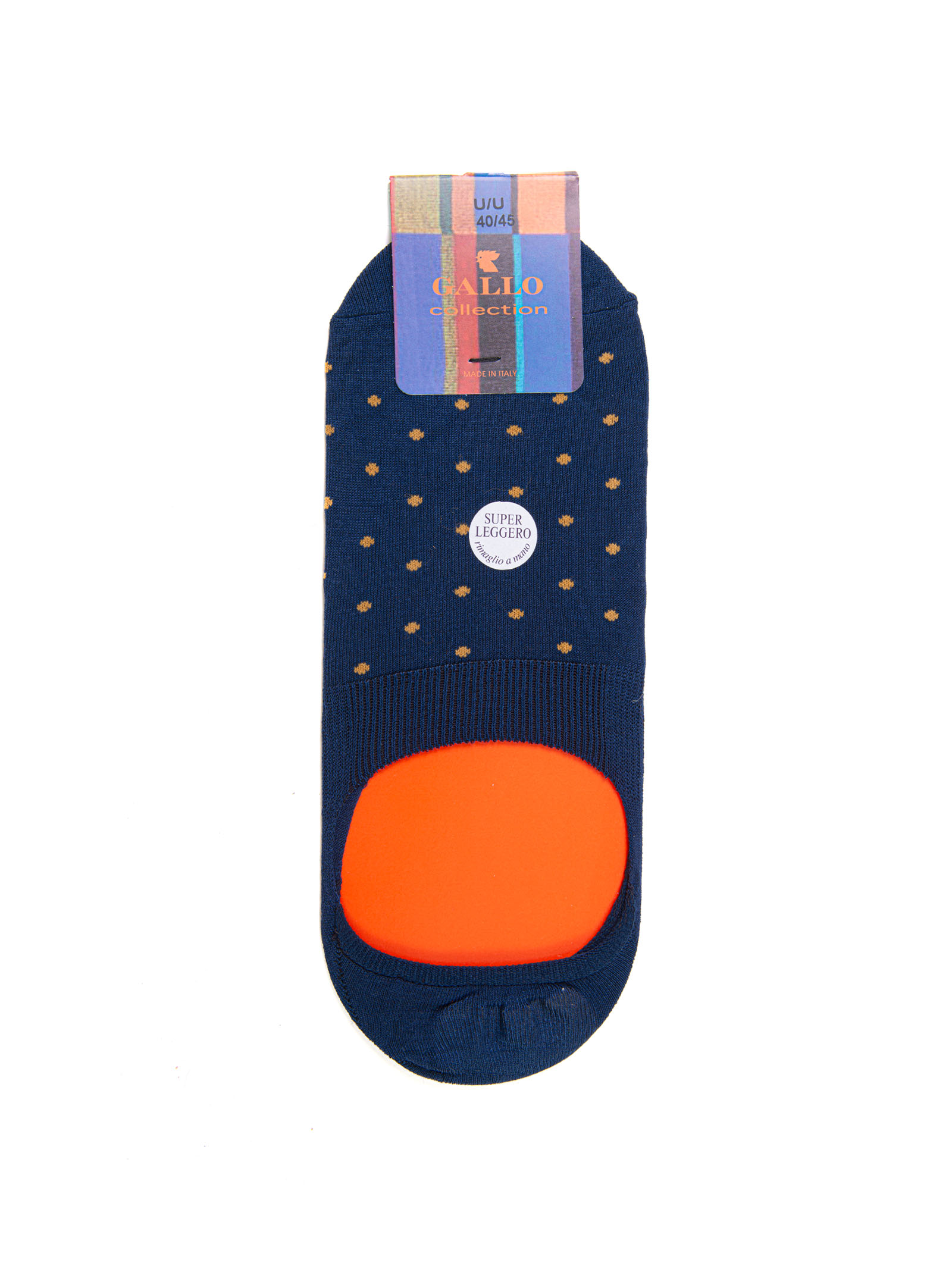 Shop Gallo Invisible Socks In Blue