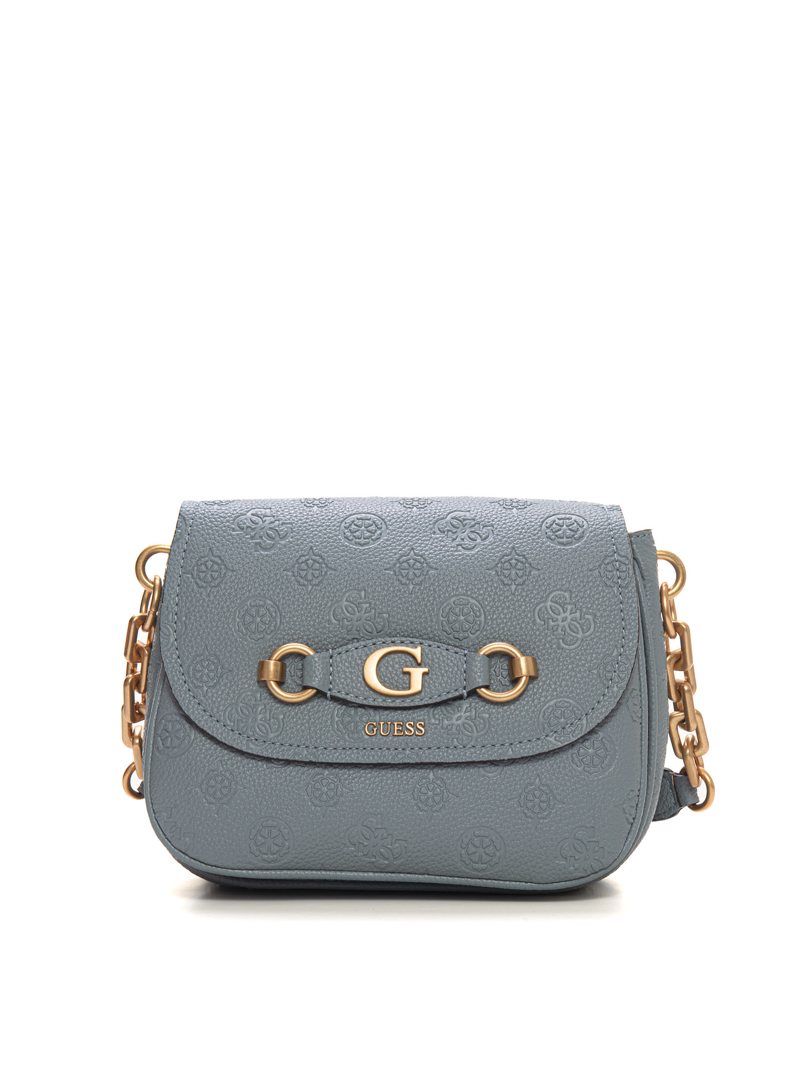 Shop Guess Izzy Peony  Small Bag In Azure