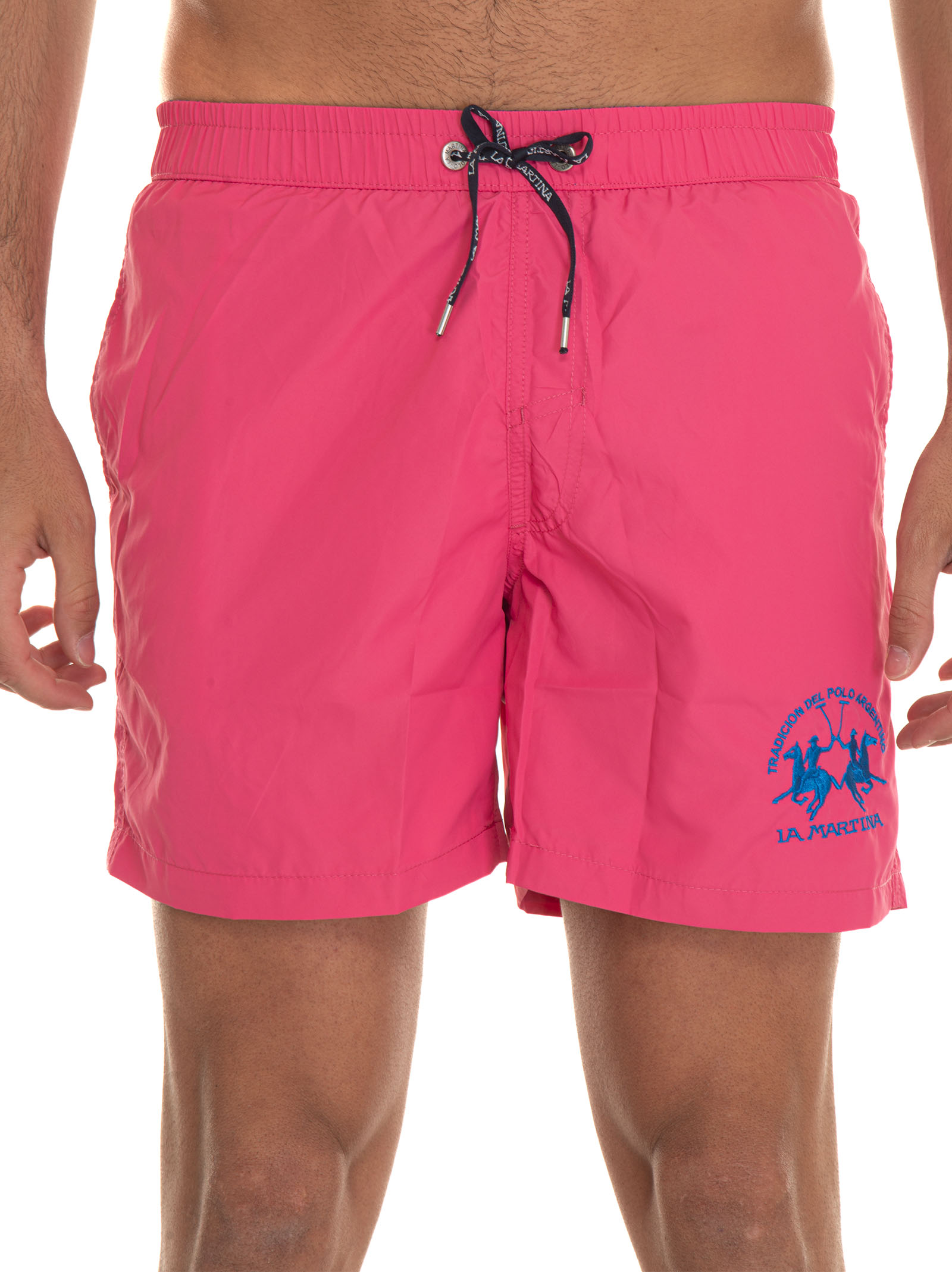 Shop La Martina Boardshort In Fuchsia