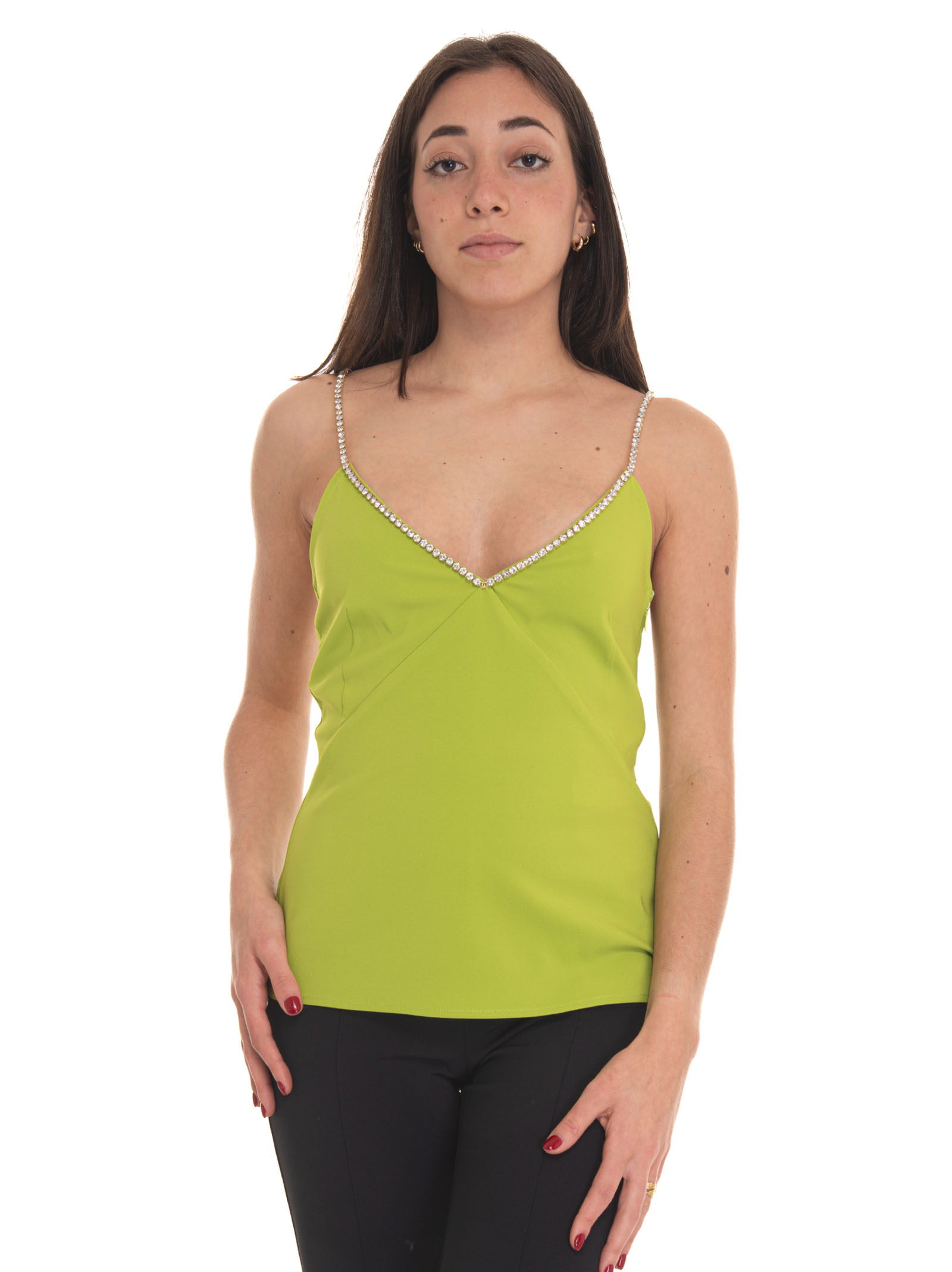 Shop Liu •jo Top In Green