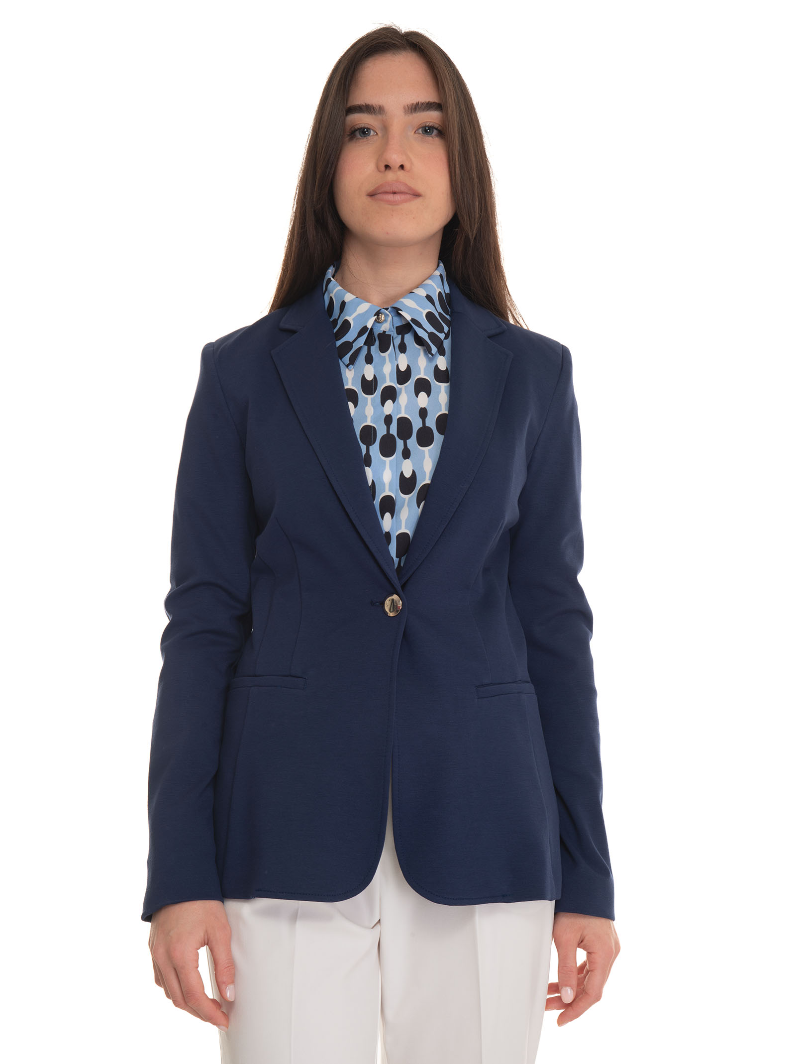 Shop Pennyblack Allegra Jacket With 1 Button In Blue