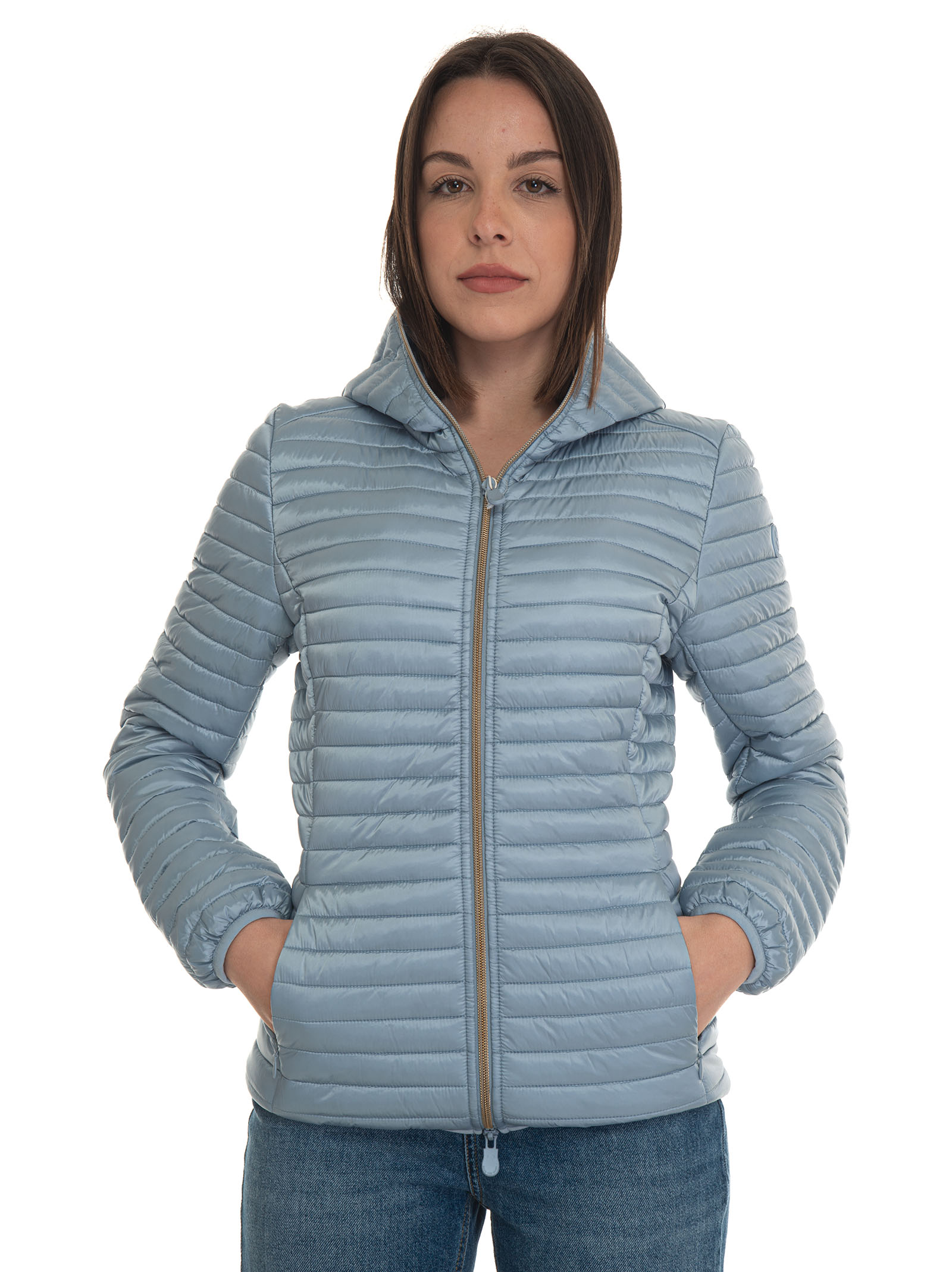 Shop Save The Duck Alex A Quilted Jacket In Denim