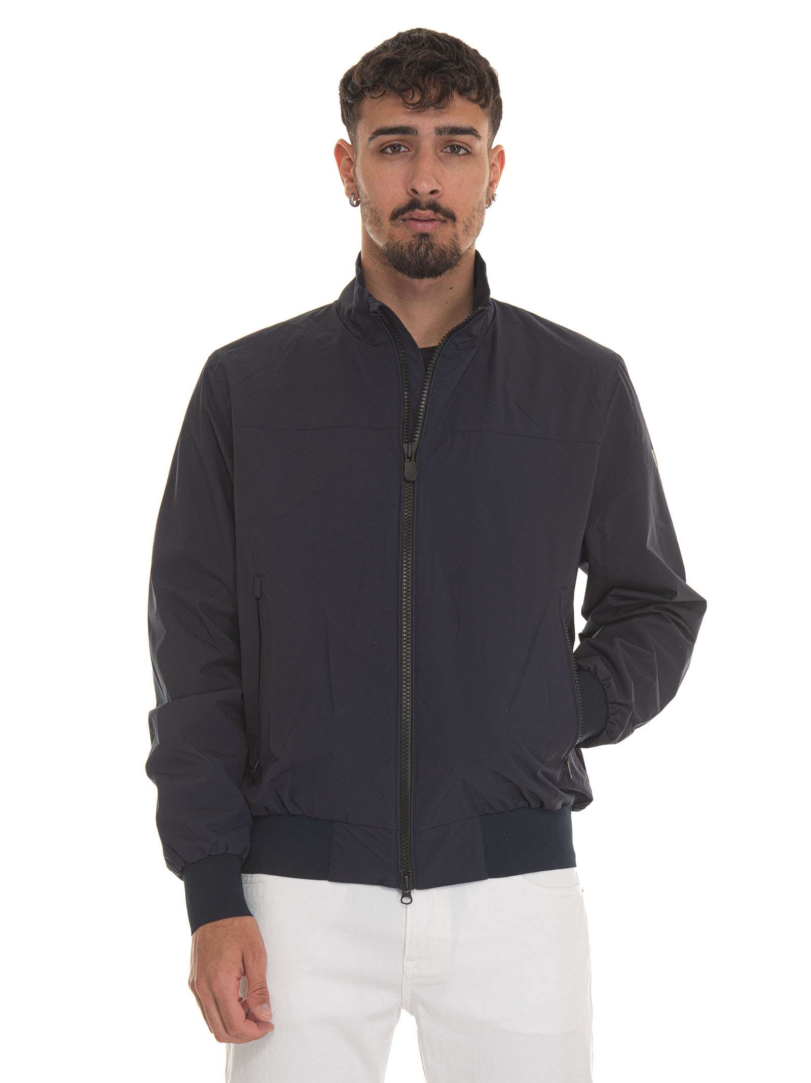 Shop Save The Duck Finlay Bomber Jacket In Blue